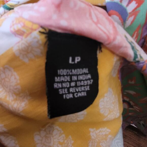 NWT Tolani Collection Patchwork Raelyn Boho Open Kimono Womens Sz Large Petite - Picture 7 of 8